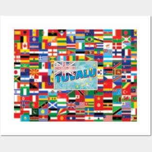 Tuvalu vintage style retro souvenir Posters and Art